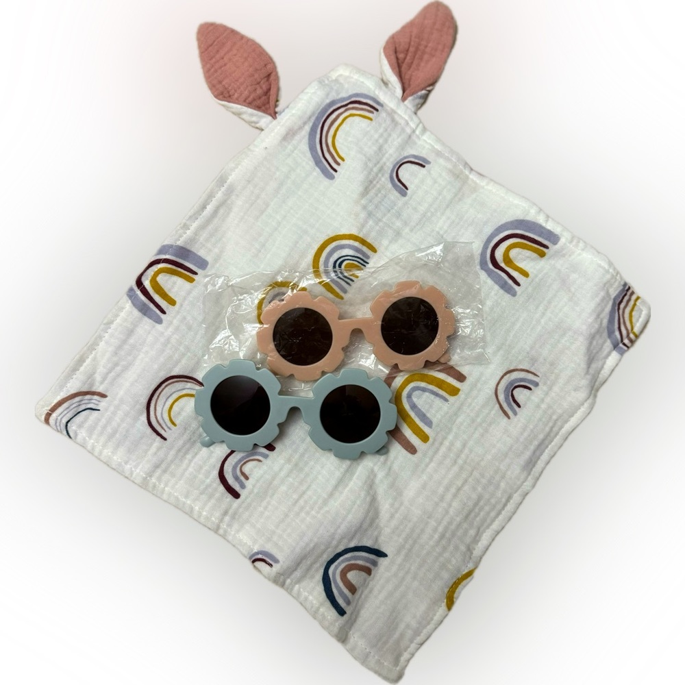 New Lovie and Sunglasses Bundle for Baby/Toddler Girls